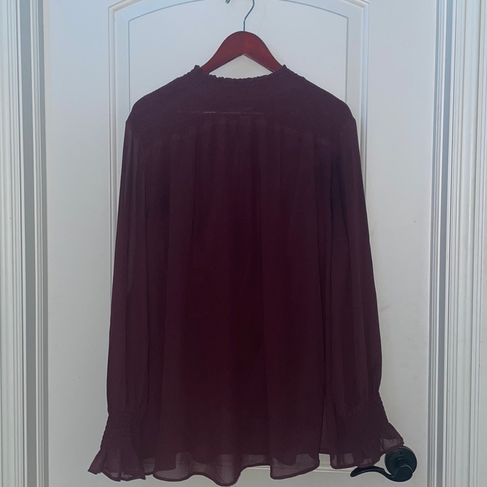 H&M BURGUNDY BLOUSE